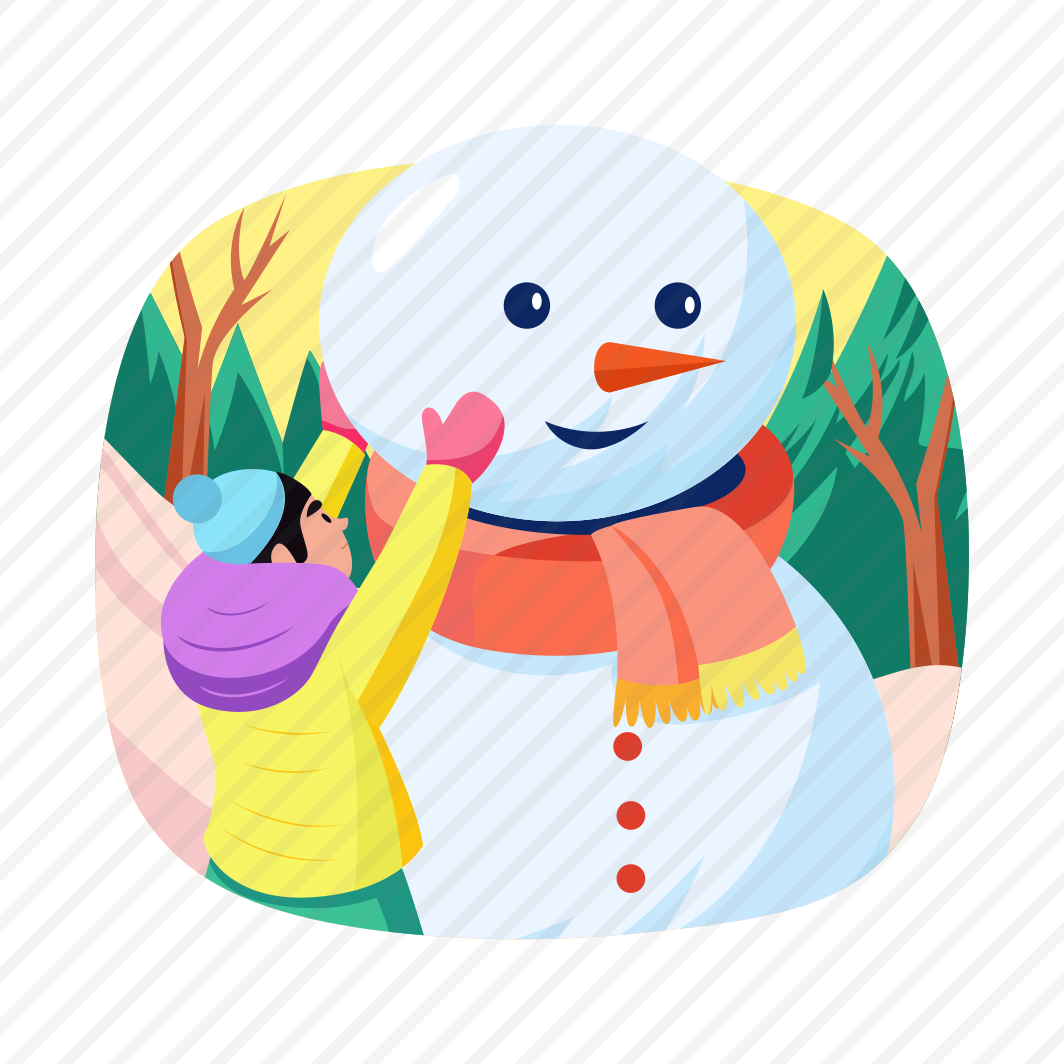 Making Snowman, Playing, Activity, Winter, Holiday preview
