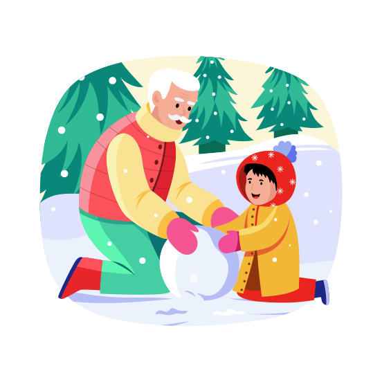 Playing, Snowball, Adventure, Leisure, Recreation, illustration
