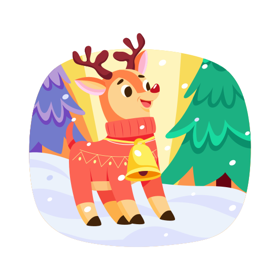 Reindeer, Deer, Stag, Animal, Creature illustration
