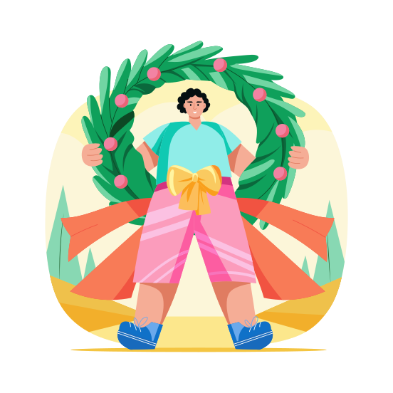 Wreath, Floral, Decoration, Ornaments, Festival illustration