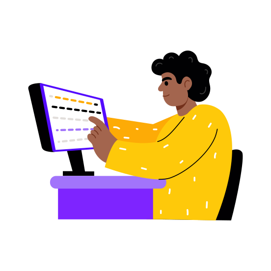 Checking Code, Developer, Debugging, Programming, Engineering illustration
