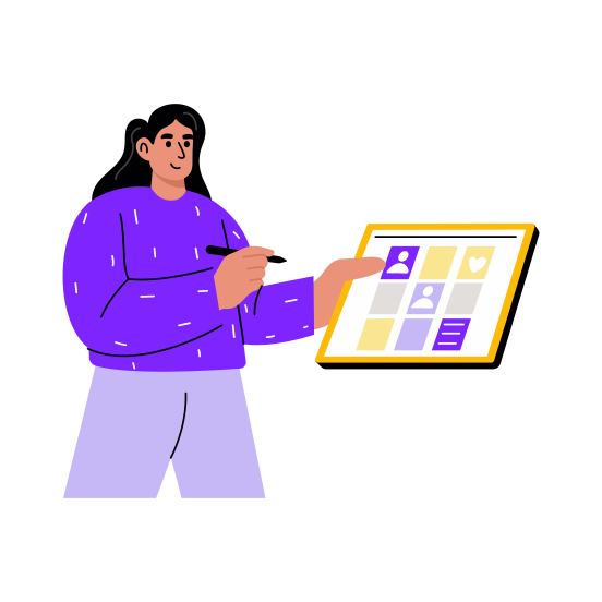 Content Management, Publishing, Marketing, Planning, Strategy illustration