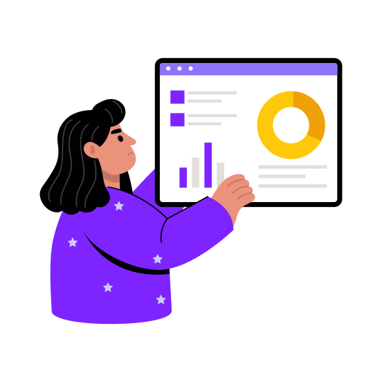 Dashboard, Analytics, Data, Interface, Statistics illustration