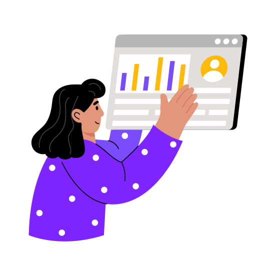 Data Analysis, Dashboard, Infographics, Interface, Screen illustration