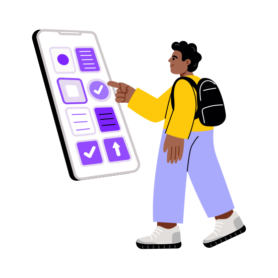 Education App, Learning, Study, Student, Technology illustration