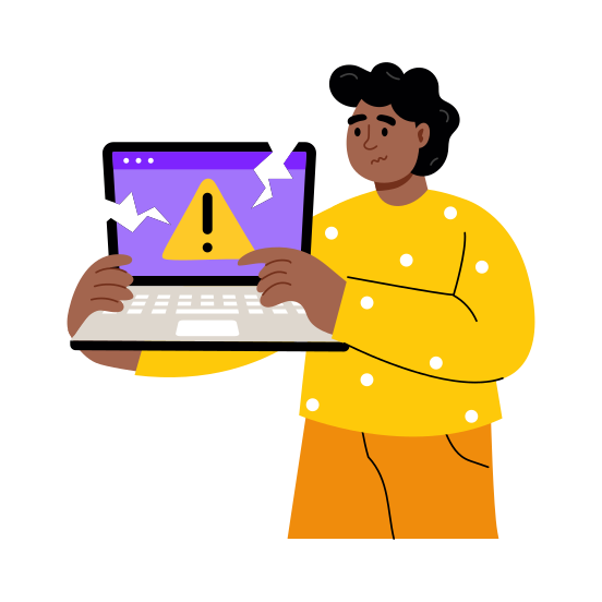 Error, Virus, Alert, Warning, Issue illustration