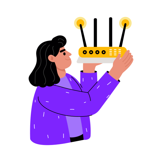 Router, Device, Modem, Wifi, Internet illustration