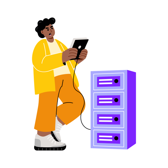 Server Configuration, Data Centre, Network, Hardware, Infrastructure illustration