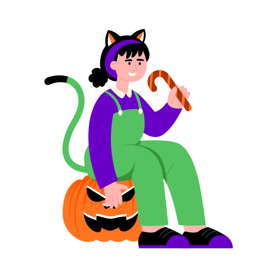 Cat Costume, Attire, Apparel, Celebration, Festival, illustration