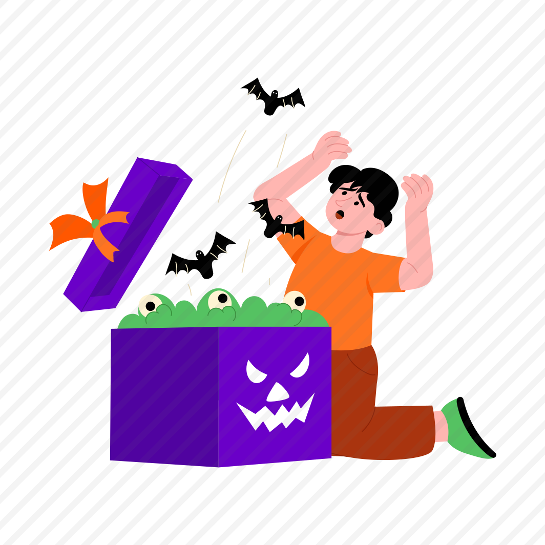 Halloween Box, Surprise, Spooky, Horror Gift, Scary preview