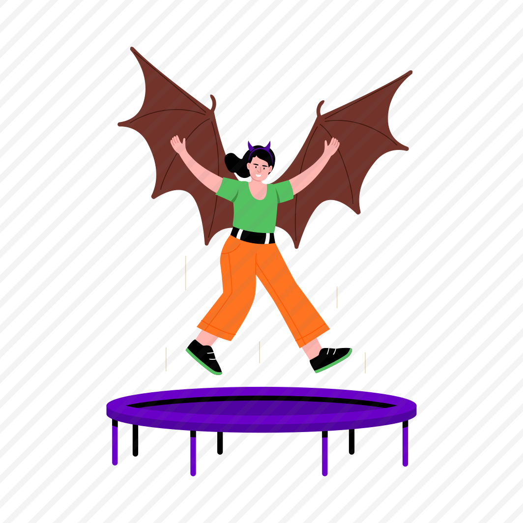 Jumping, Playing, Trampoline, Costume, Celebration, preview