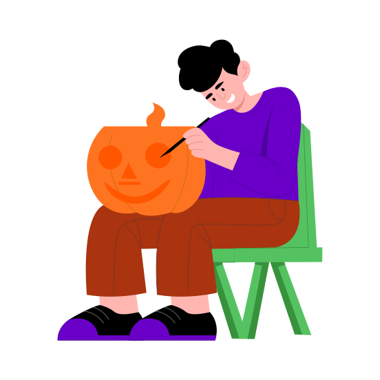 Pumpkin Carving, Squash, Festival, Gourd, Halloween illustration