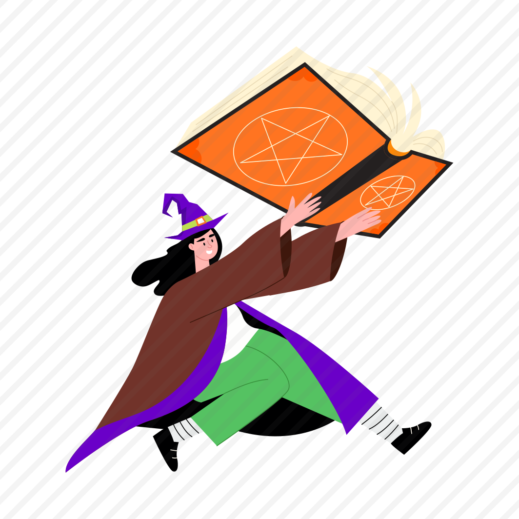 Witch Book, Grimoire, Spell Book, Handbook, Wizardry, Wisdom, preview