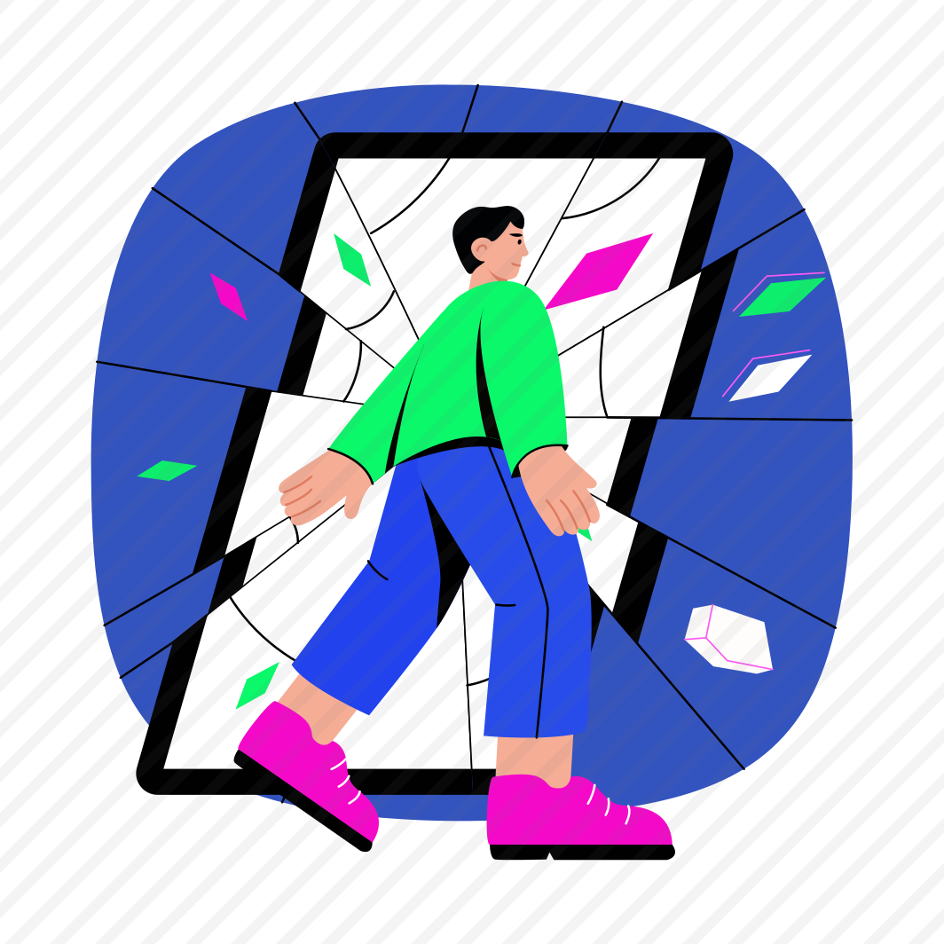 Broken Screen, Damaged, Shattered, Cracked, Malfunction preview