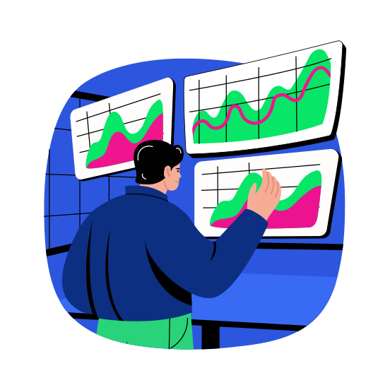Data Visualization, Graph, Chart, Strategy, Analytics, illustration