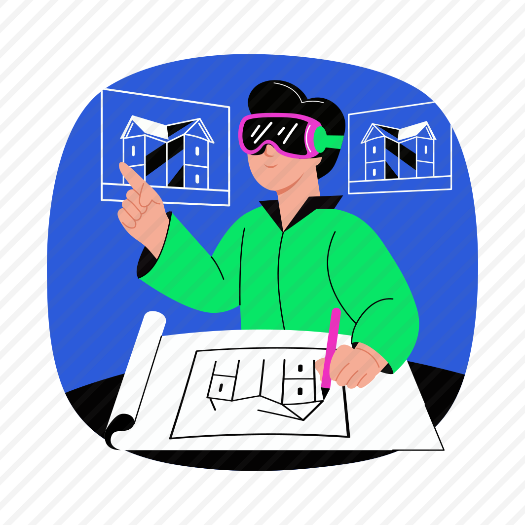 Digital Blueprinting, Sketching, Architecture, Designing, Metaverse preview