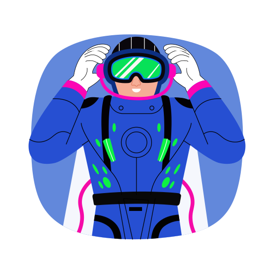 Exosuit, Futuristic, Armour, Technology, Metaverse illustration