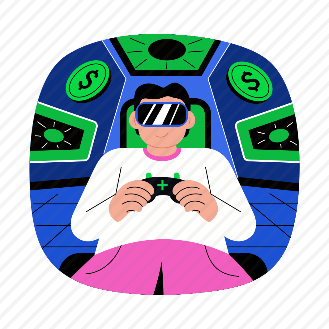 Gamer, Playing, Player, Metaverse, Simulation preview