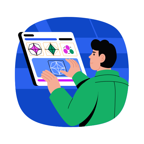 Nft Trading, Crypto, Currency, Business, Interface, illustration