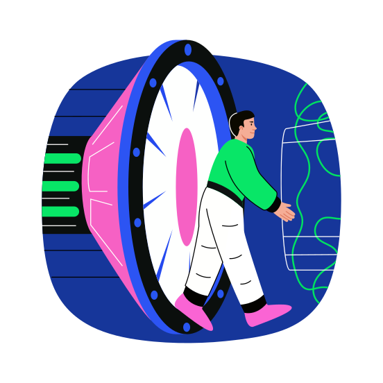 Portal, Gateway, Entrance, Simulation, Immersive illustration