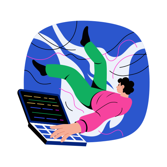 Programming, Coding, Developer, Software, Network, illustration