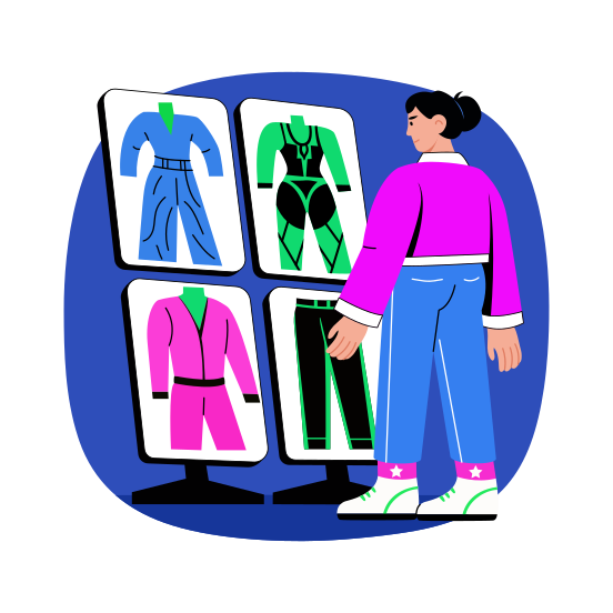 Smart Clothing, Interface, Apparel, Attire, Metaverse illustration