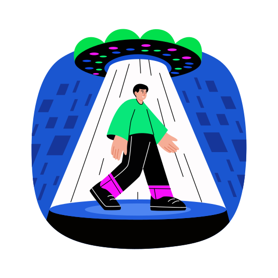 Teleportation, Futuristic, Portal, Technology, Travel illustration