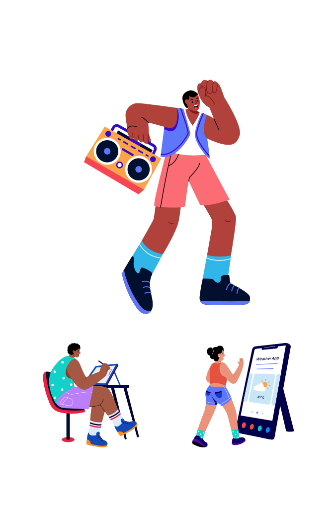 Electronic Illustration Art Set  Large Set Preview