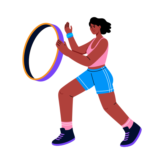 Fitness Band, Wearable, Equipment, Workout, Exercise illustration