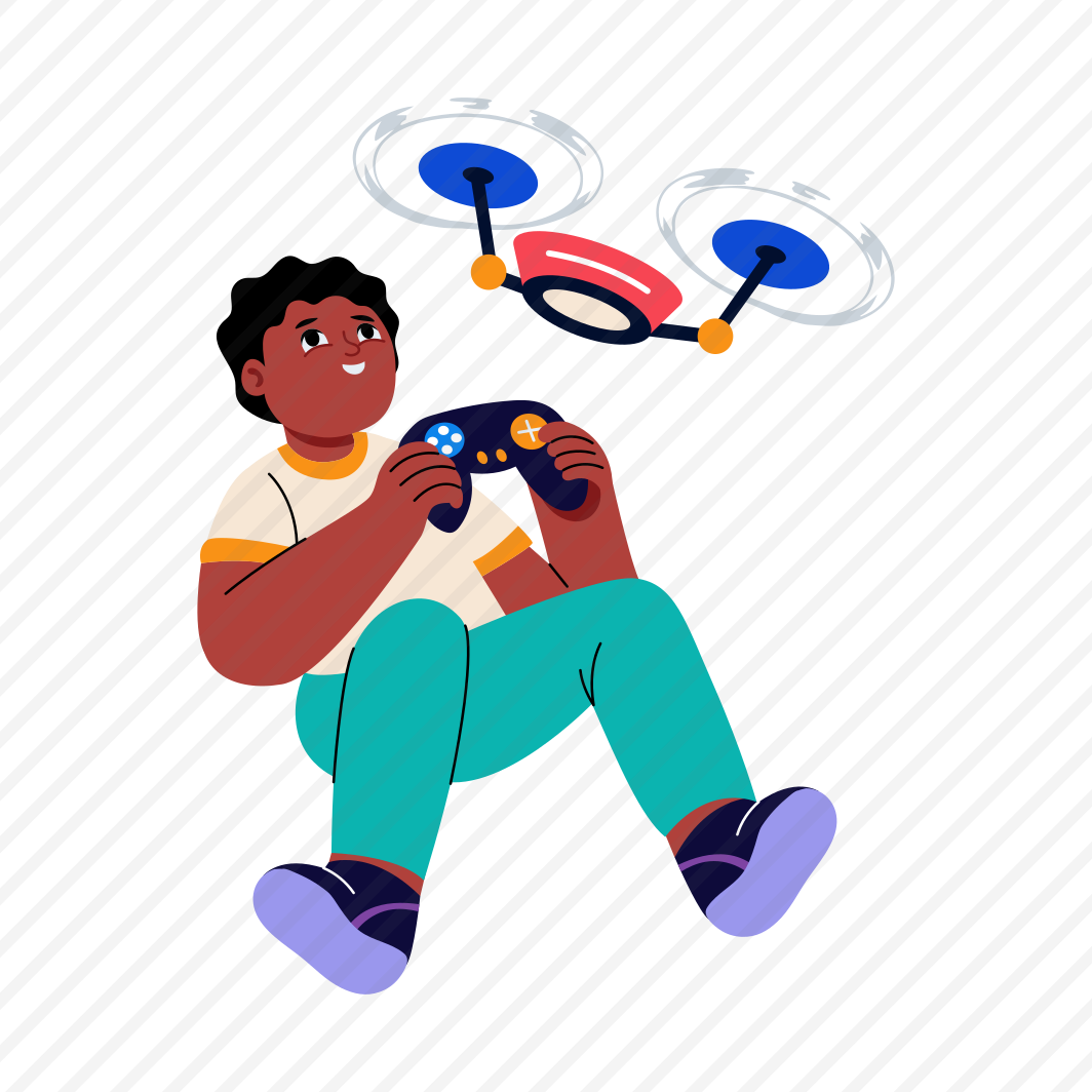 Flying Drone, Quadcopter, Technology, Device, Playing preview