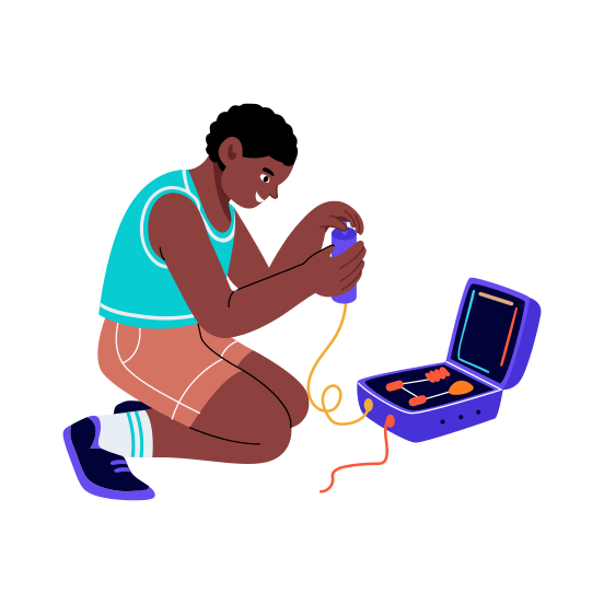 Repairing Device, Fixing, Maintenance, Engineering, Electronic illustration