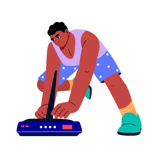 Router, Modem, Wifi, Connection, Device illustration