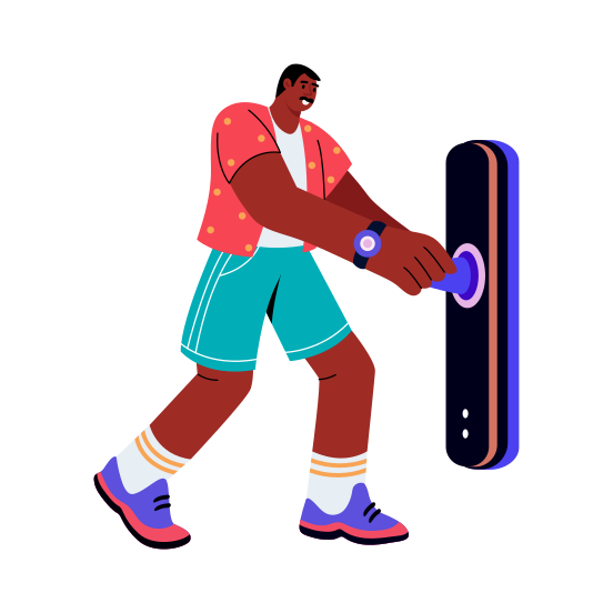 Smart Lock, Security, Protection, Safety, Technology illustration