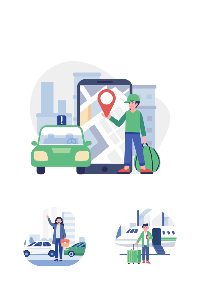 Transport Illustration Art Set Large Set Preview