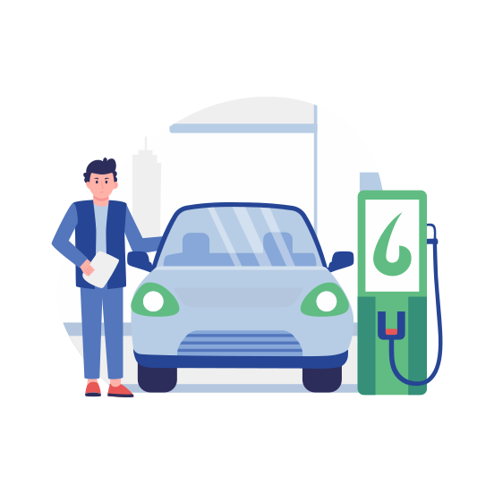 Charging Station, Electrical, Car, Vehicle, Transport illustration