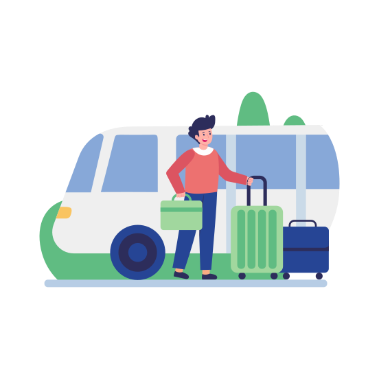 Loading Luggage, Bags, Travel, Baggage, Transport illustration