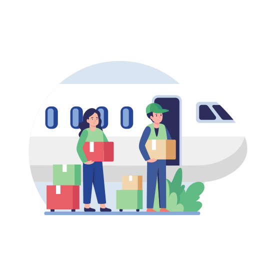 Loading Packages, Logistic, Shipment, Parcel, Orders illustration