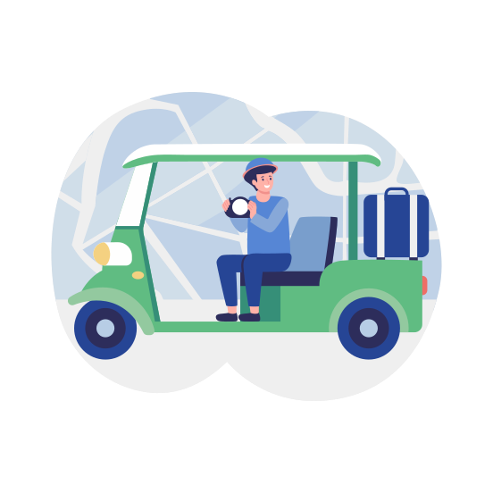 Tourist, Sightseeing, Traveller, Passenger, Journey illustration