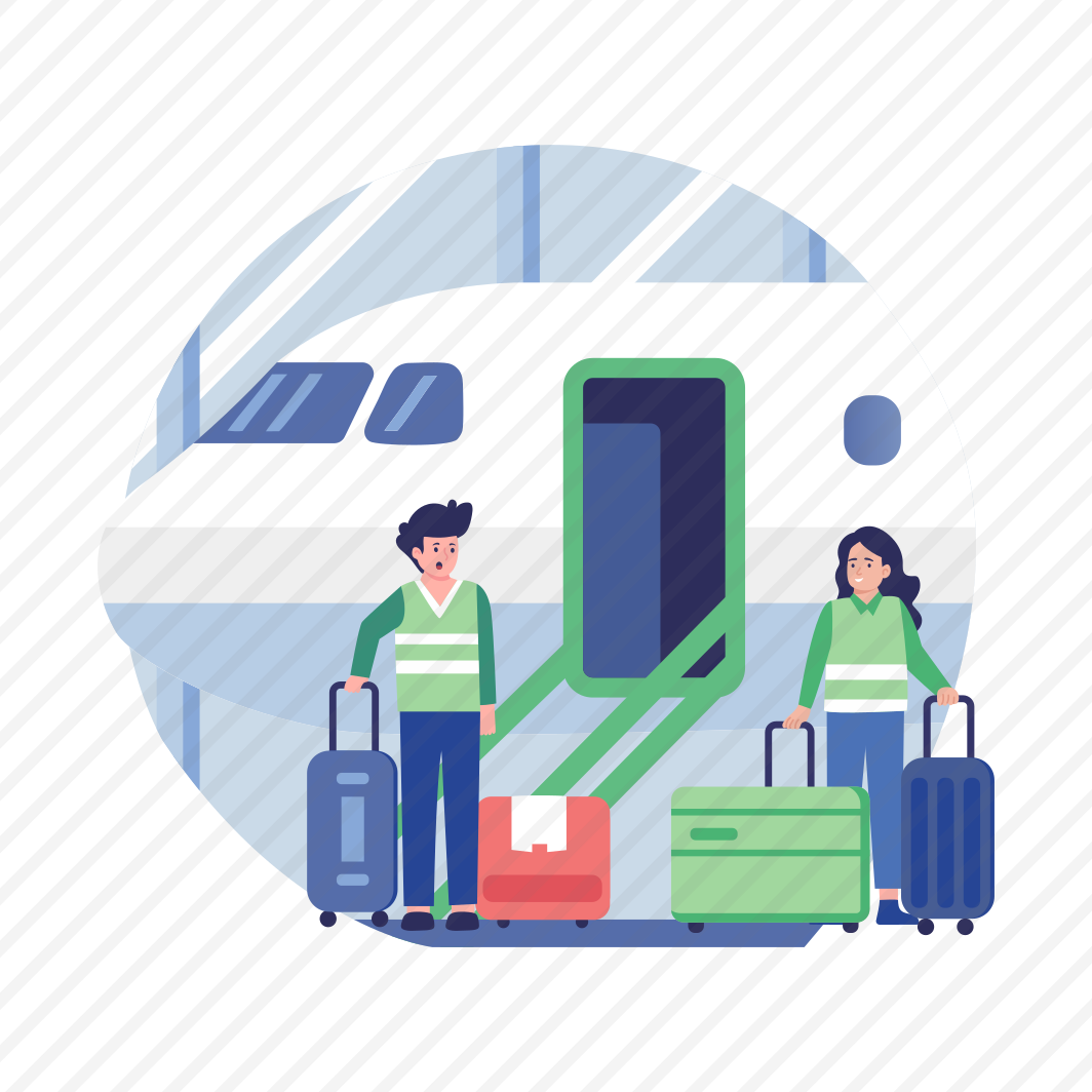 Travelling Flight, Passengers, Air Travel, Luggage, Journey preview