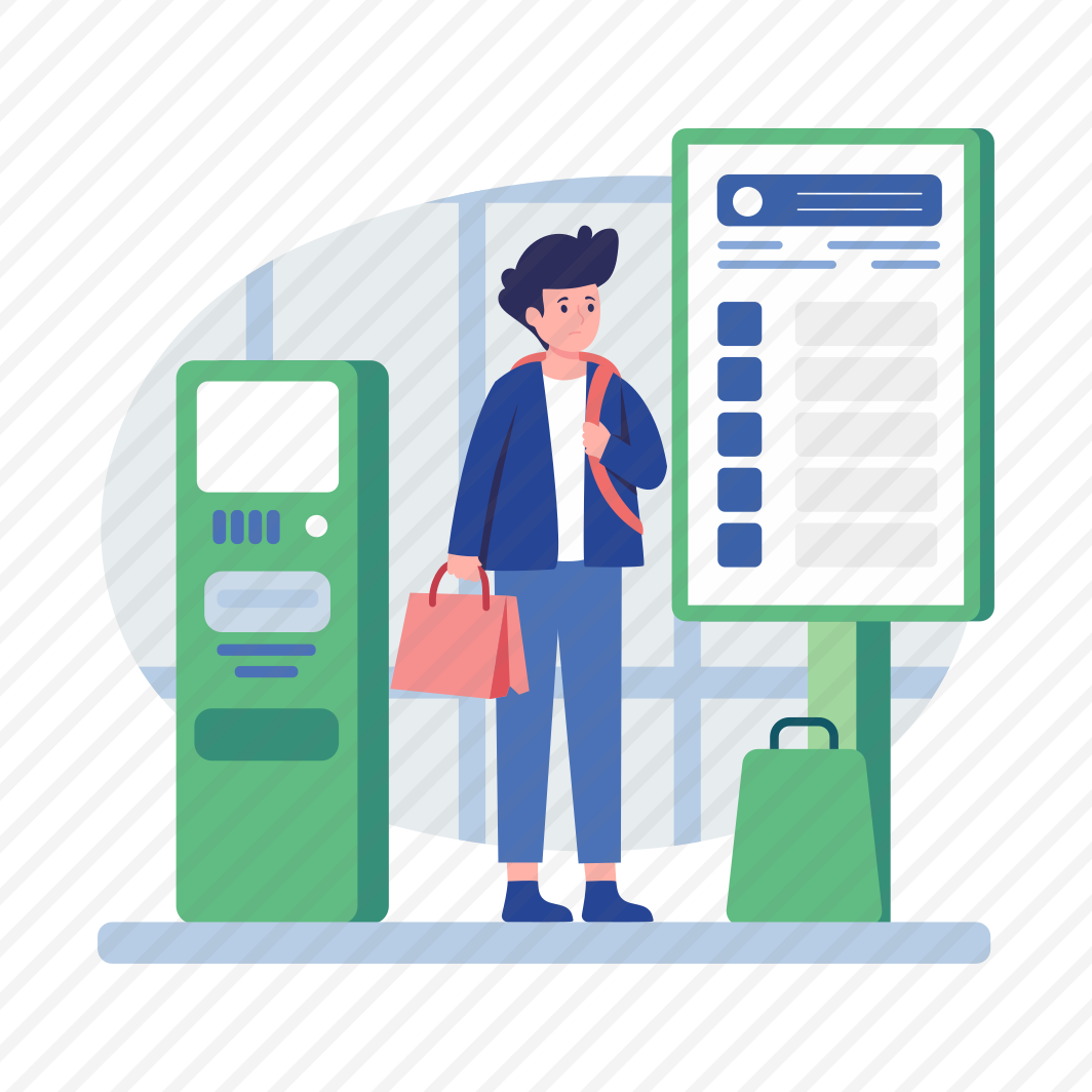 Waiting, Station, Kiosk, Travel, Passenger preview