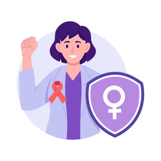 Cancer Awareness, Prevention, Healthcare, Diagnosis, Patient illustration