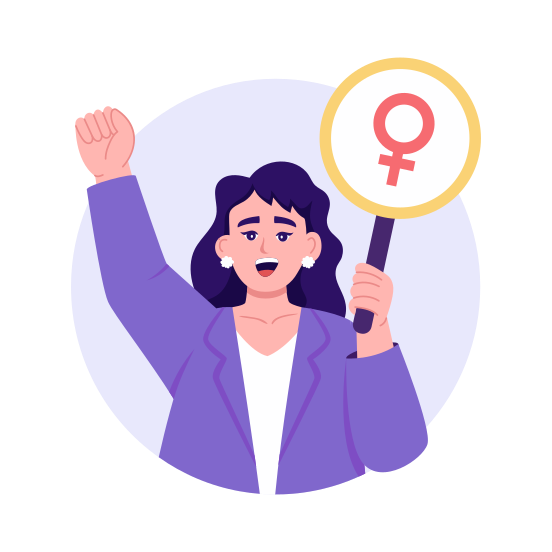 Feminism, Equality, Feminist, Protest, Liberation illustration