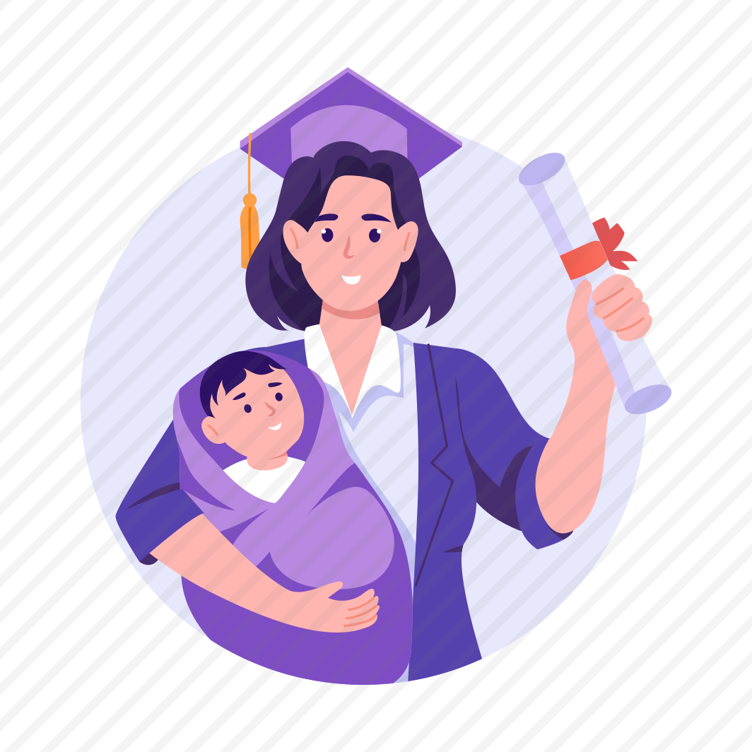 Graduated Mom, Achievement, Success, Diploma, Mother preview