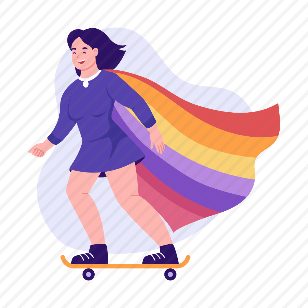 Happy Woman, Skating, Sport, Confident, Cheerful preview