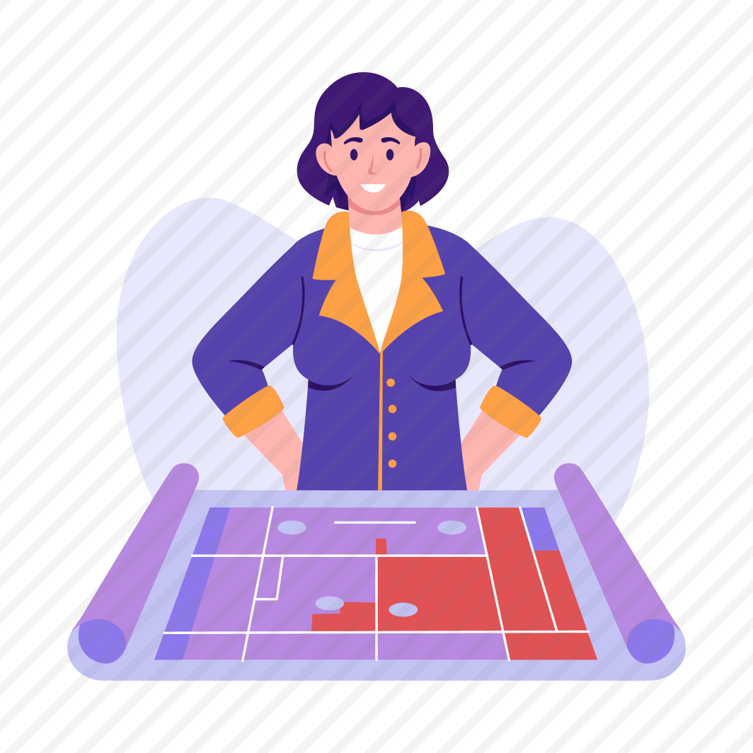 Map Construction, Blueprint, Architecture, Engineering, Worker preview