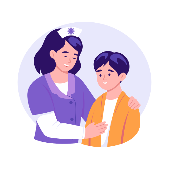 Nurse, Paramedic, Healthcare, Medical, Patient illustration