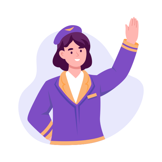 Sailor Woman, Professional, Waving, Expert, Worker illustration