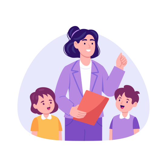 Teacher, Mentor, Education, Students, Academic illustration