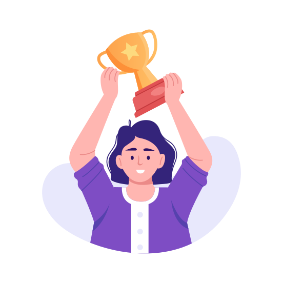 Trophy, Award, Prize, Reward, Achievement, illustration