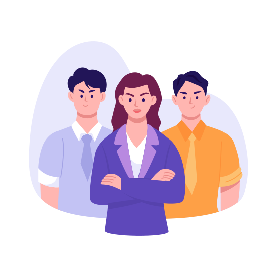 Woman Leader, Manager, Professional, Mentor, Confident illustration